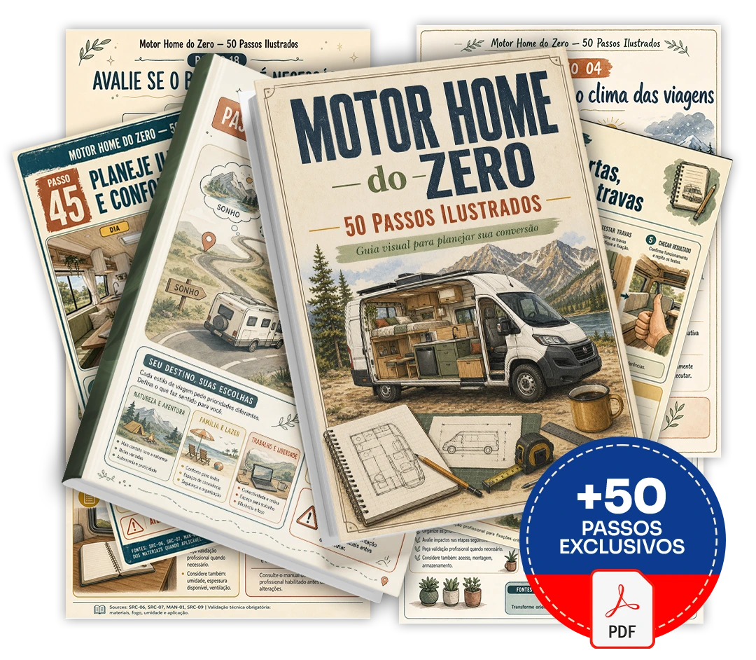 Mockup do Motor Home do Zero — 50 Passos Ilustrados