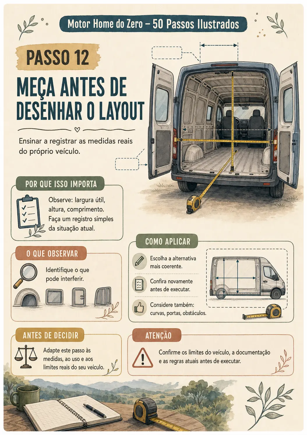Prévia do passo 12: meça antes de desenhar o layout